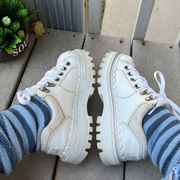 Soda Vintage’90 White Platform and Chunky Shoes Y2K - Picture 13 of 14